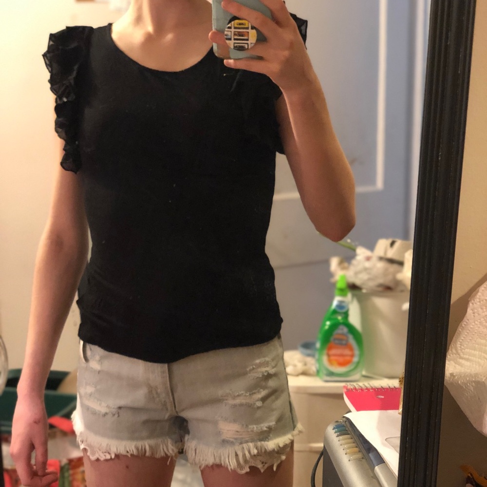 Frilly Sleeved Blouse